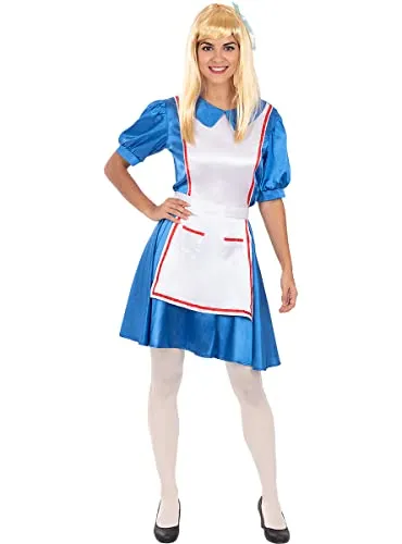 Funidelia Alice parrucca donna bionda con nastro