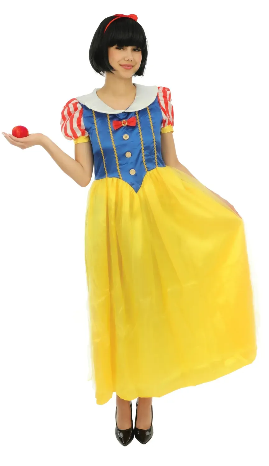 P'tit Clown Costume Principessa Adulto L/XL Giallo Blu