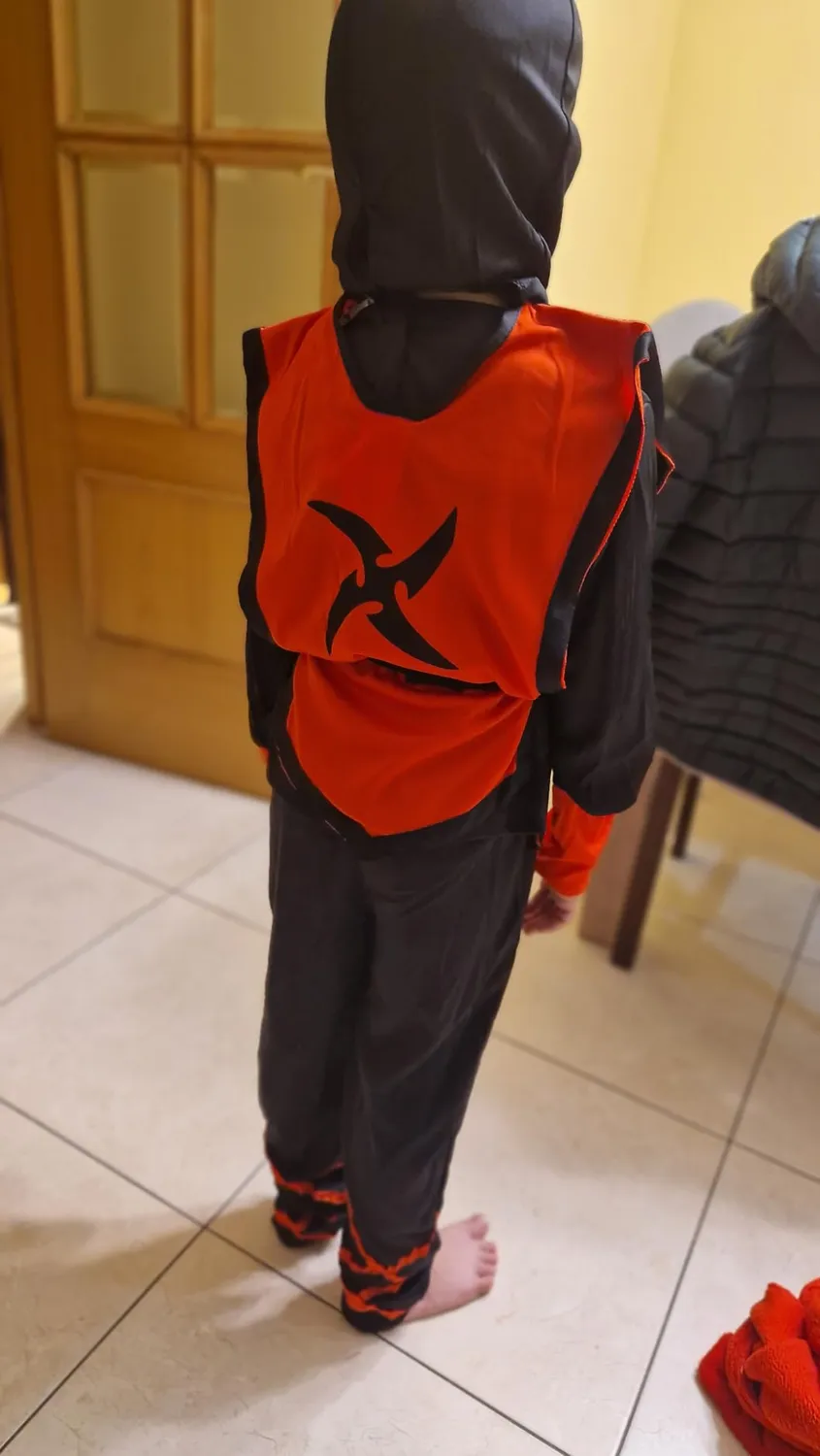 Funidelia Costume Ninja bambino rosso 3-4 anni