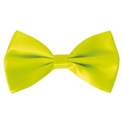 P'tit Clown 11896 papillon tessuto giallo fluo