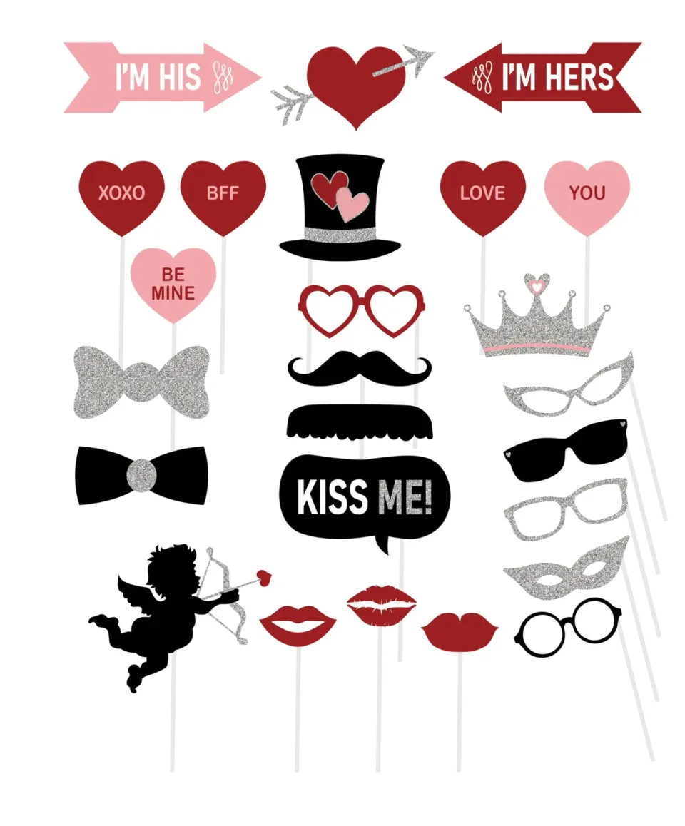 P'tit Clown Amore Shocks photobooth San Valentino 10 pezzi
