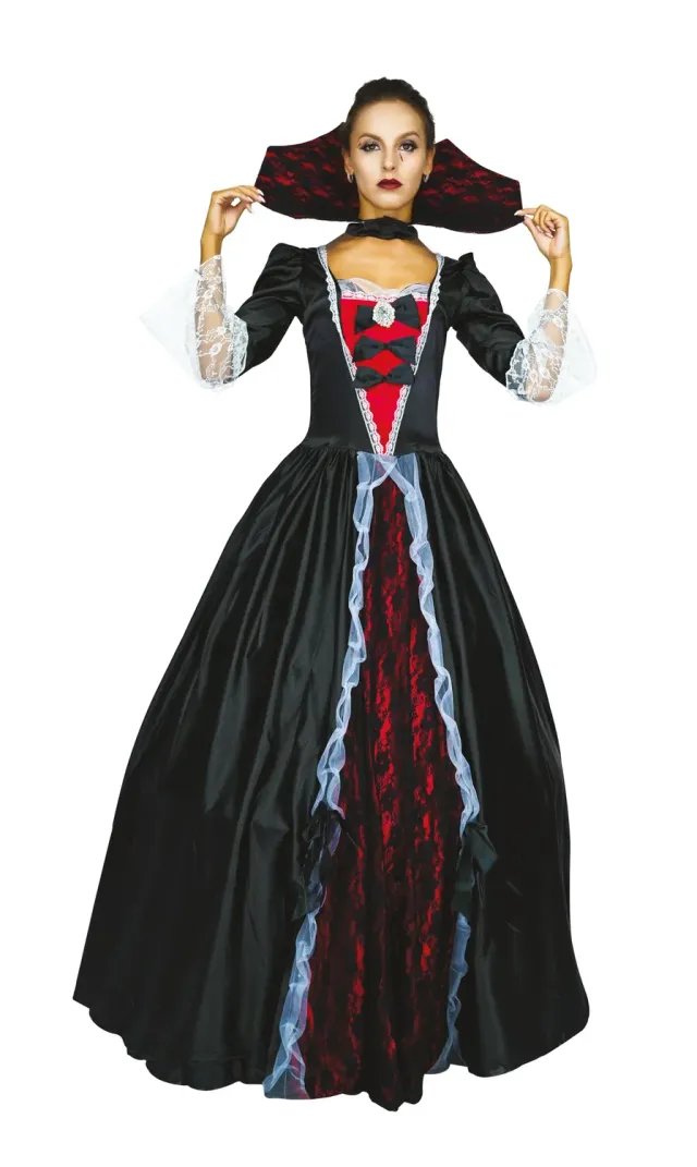 P'tit Clown Vampiressa Elegante Costume Donna Adulto