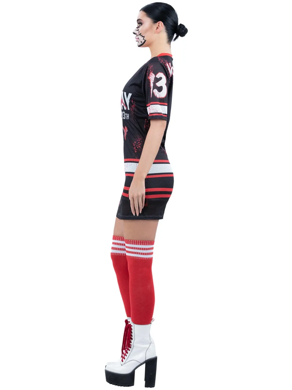 Smiffys Friday the 13th 81000 Vestito Donna Hockey Nero