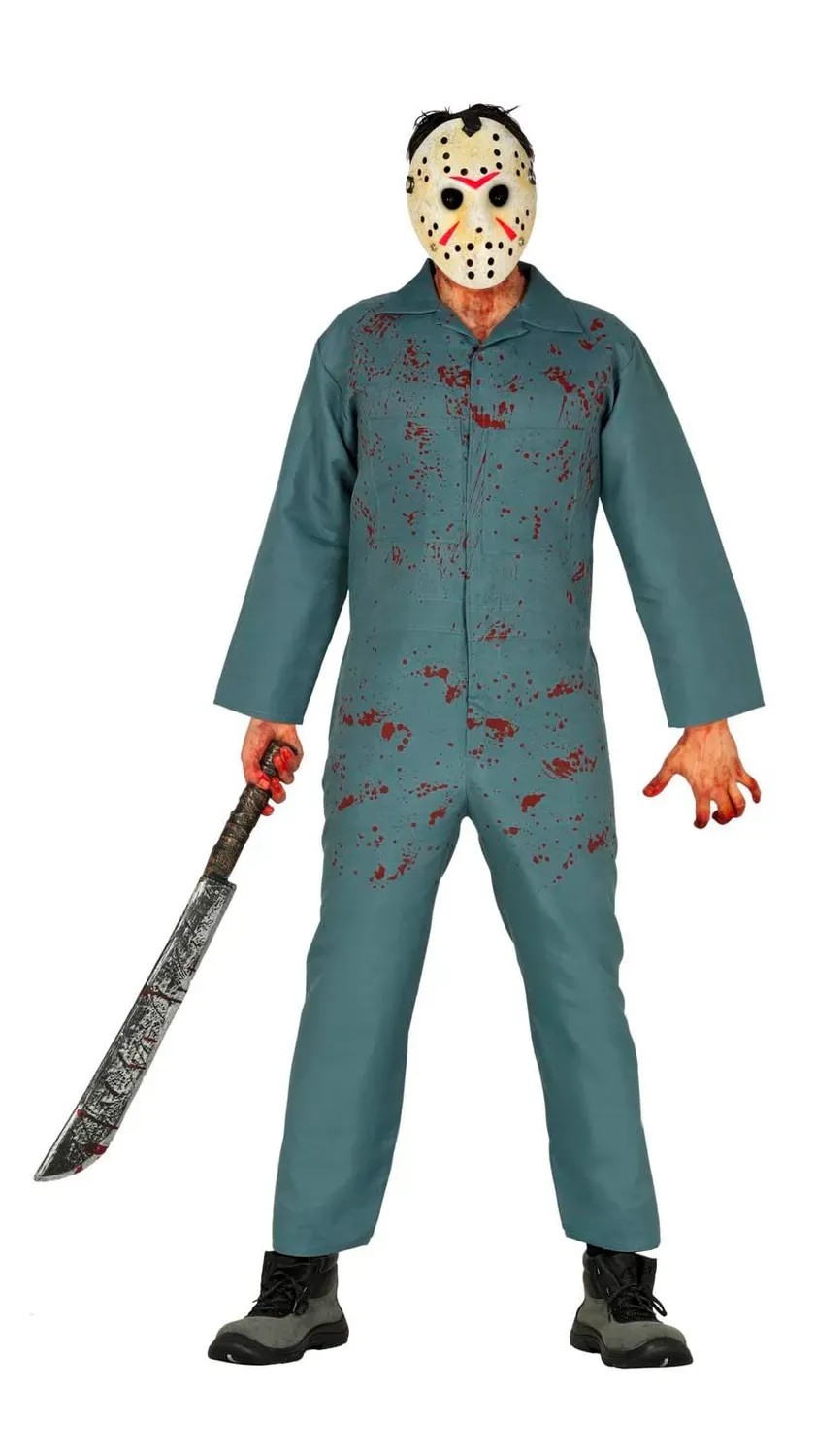 Guirca Psicopatico costume horror XL 54-56 tuta e maschera