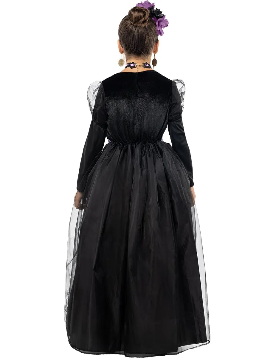 Funidelia Catrina costume bambina 10-12 anni vestito rosso