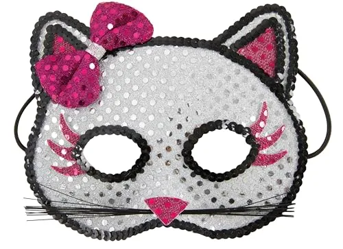 P'tit Clown Mascherina Gattino Paillettes Carnevale