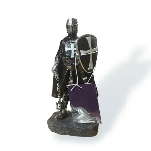 La Bottega di Merlino Cavaliere Ospitaliere statuetta resina 12 cm