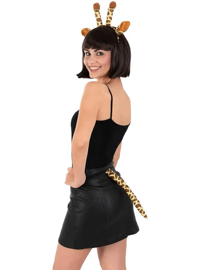 Funidelia Giraffa kit accessori adulto marrone