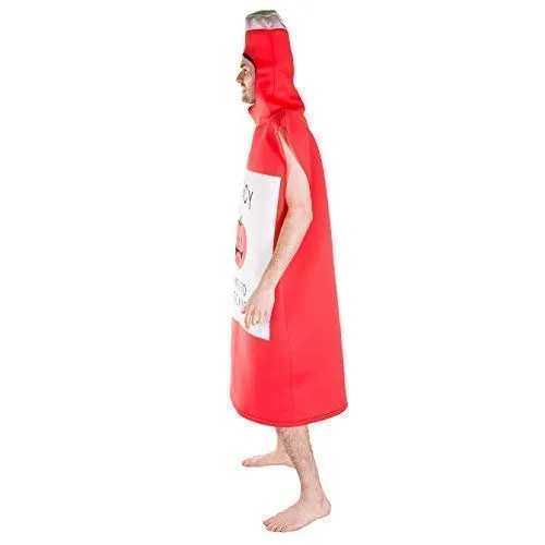 Bodysocks Costume Ketchup adulto taglia unica rosso