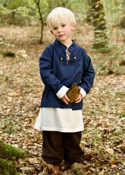 La Bottega di Merlino Colin camicia medievale bambino cotone