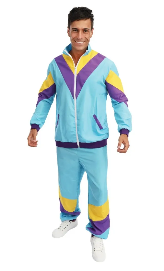 P'tit Clown Anni 80 Tuta Costume Uomo L/XL