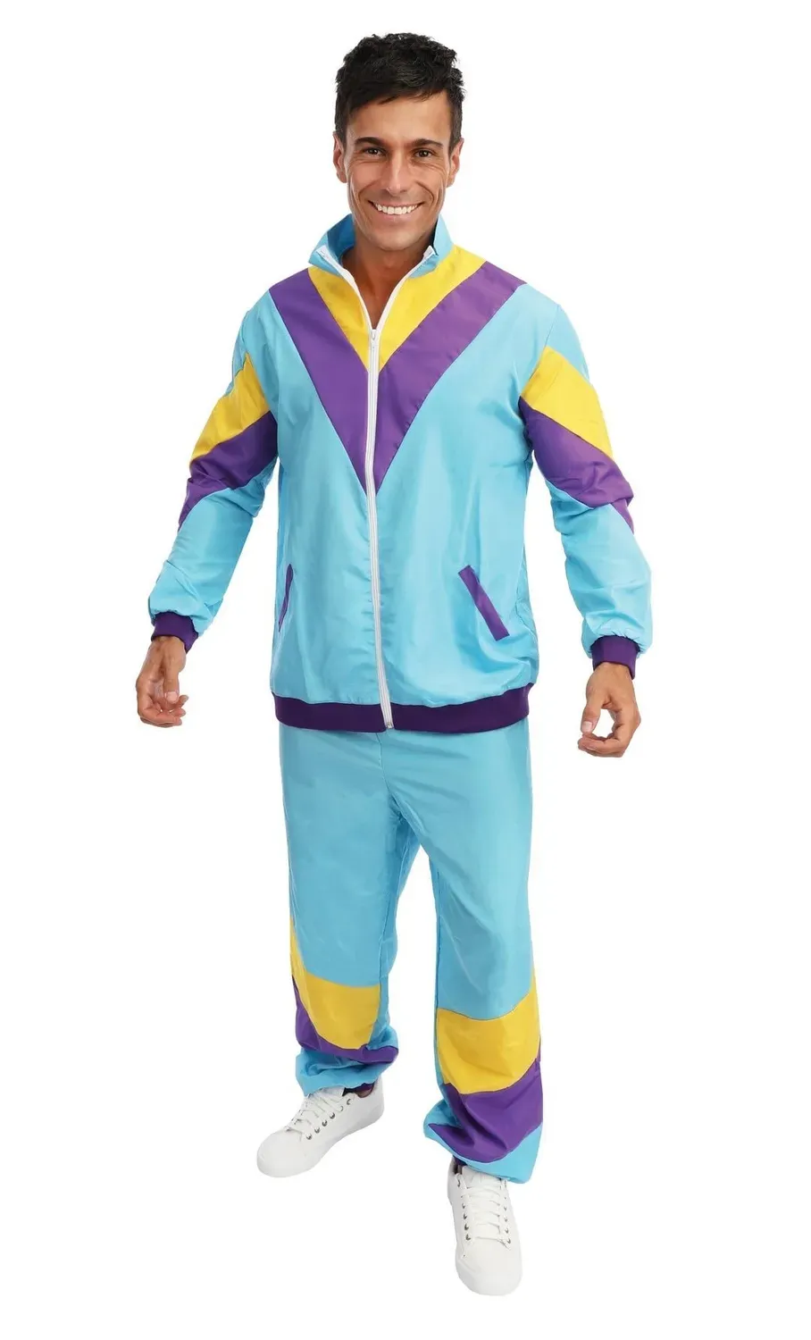 P'tit Clown Anni 80 Tuta Costume Uomo L/XL
