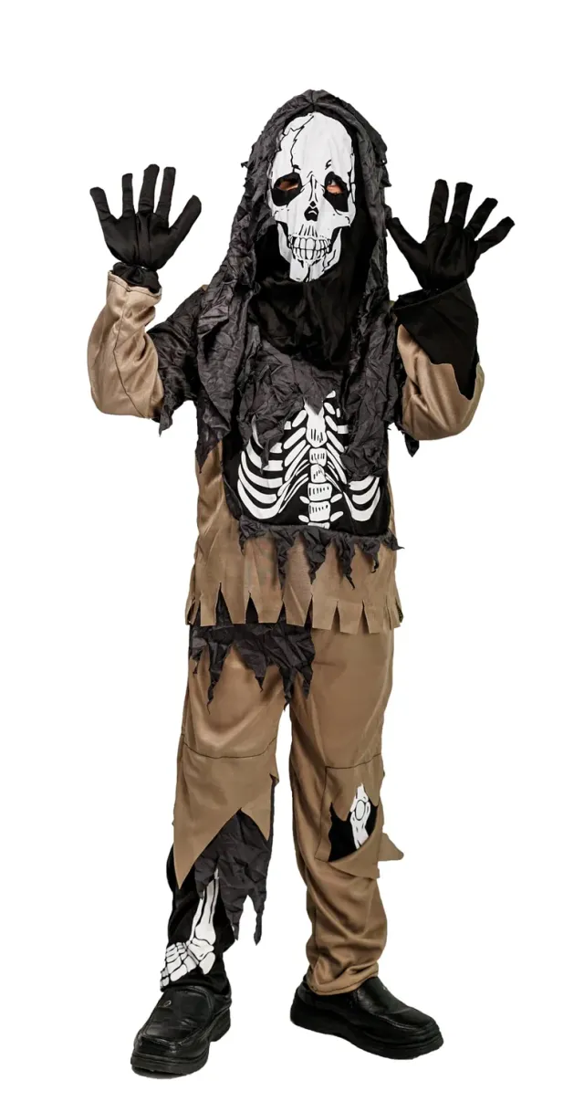 P'tit Clown Zombie costume scheletro bambino 116-128 cm