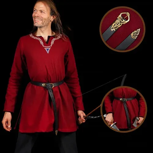 La Bottega di Merlino Cintura pelle fibbia ottone 152 cm 3,5 mm