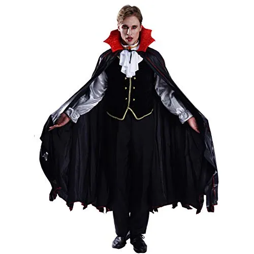 SEA HARE Vampiro Gotico Costume Uomo Adulto Halloween