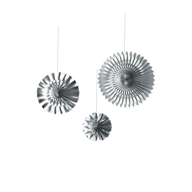 P'tit Clown Re22591 rosette argento metallizzato 3 pezzi