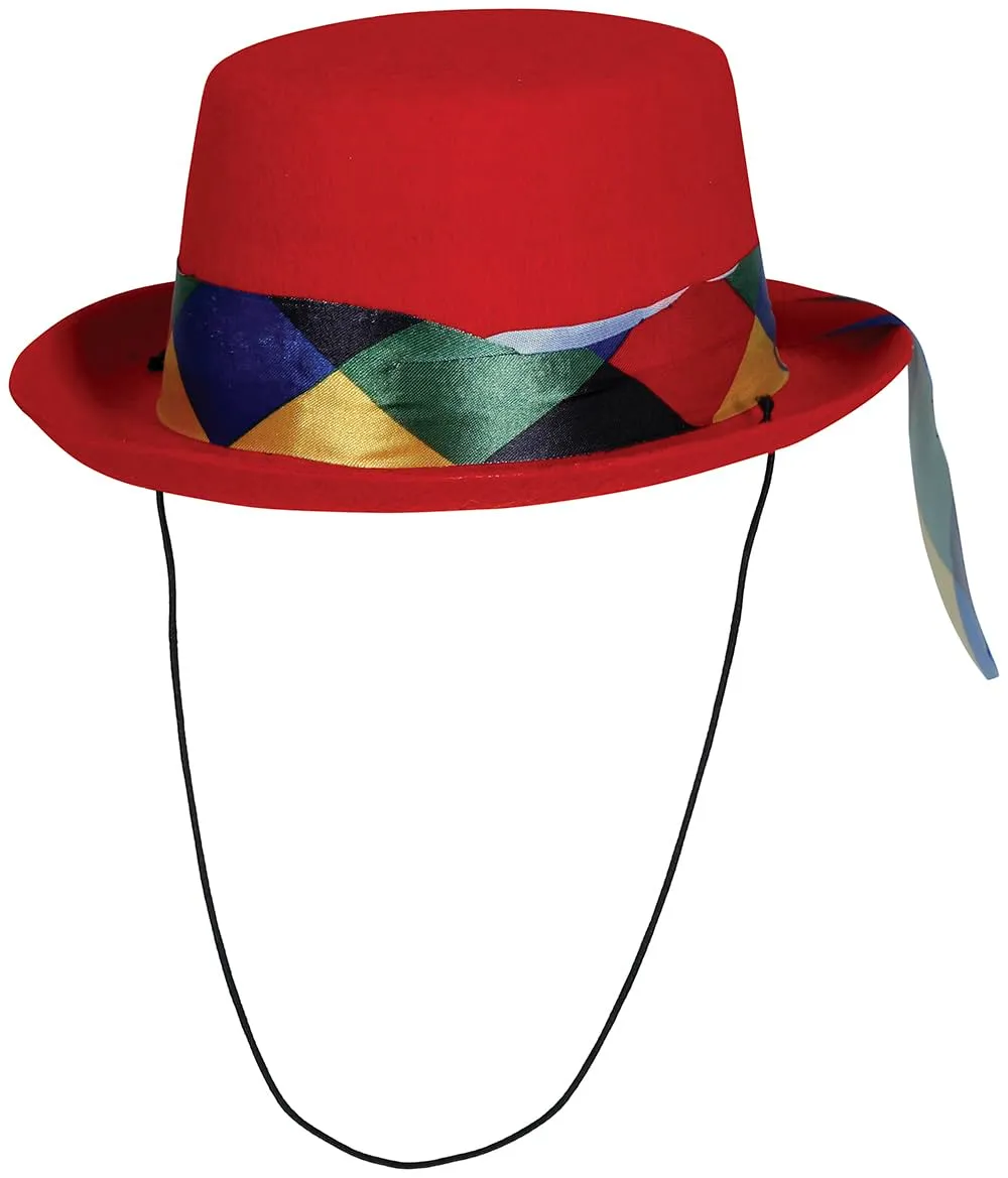 Guirca Clown cappellino pagliaccio feltro 1 pezzo