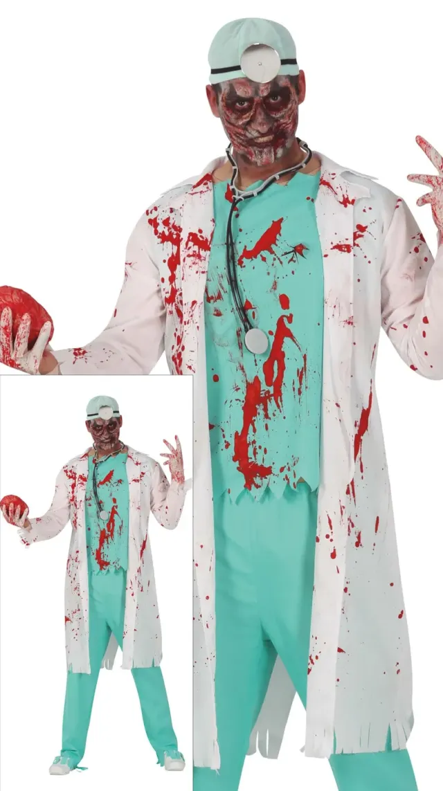 Fiestas Guirca Costume Dottore Zombie L 52-54 insanguinato