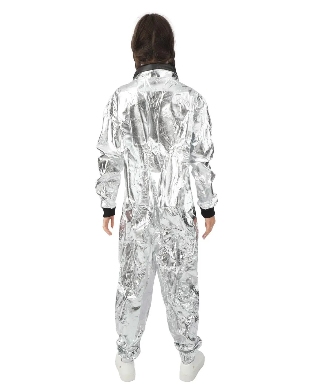 P'tit Clown astronauta costume donna grigio poliestere