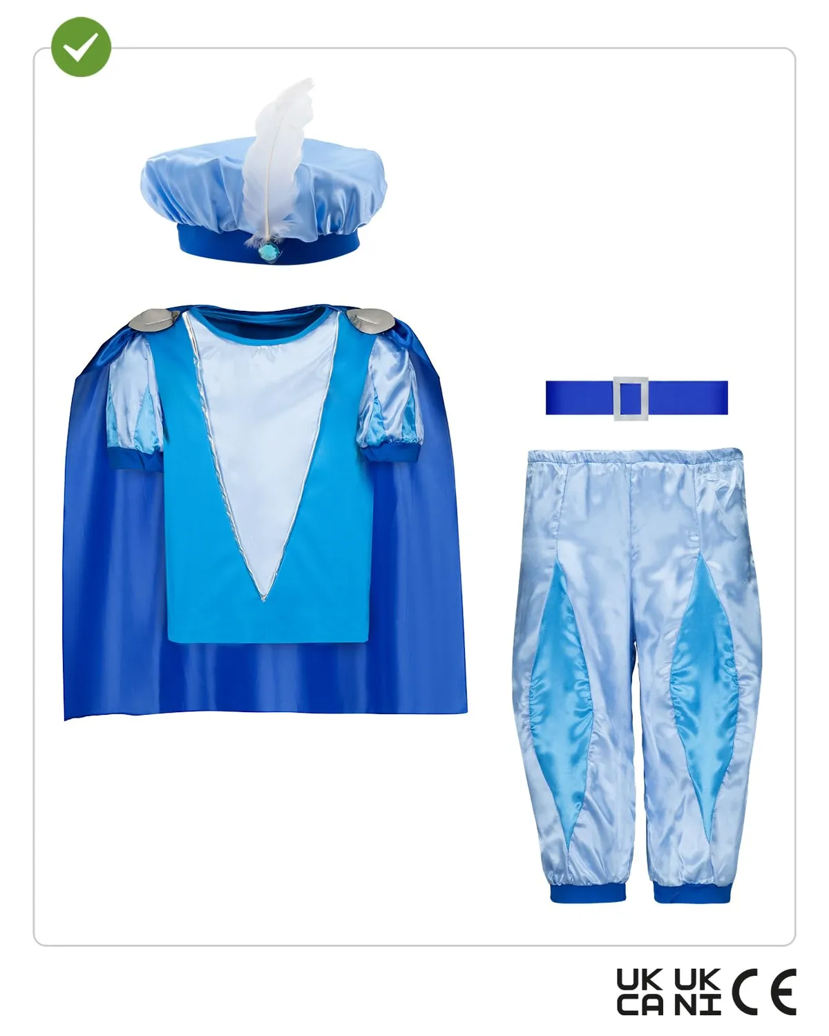 Funidelia Costume Principe bambino azzurro 3-4 anni