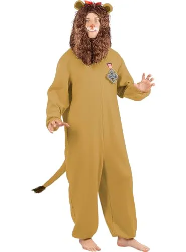 Funidelia Mago di Oz Costume Leone Uomo M-L Giallo