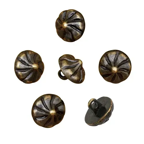 La Bottega di Merlino Bottoni Conici Ottone Set 6 Pezzi
