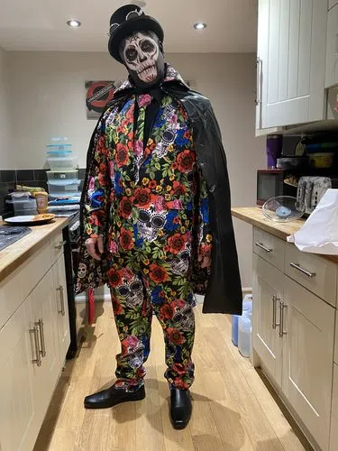 Smiffys Day of the Dead 41589 costume uomo XL multicolore
