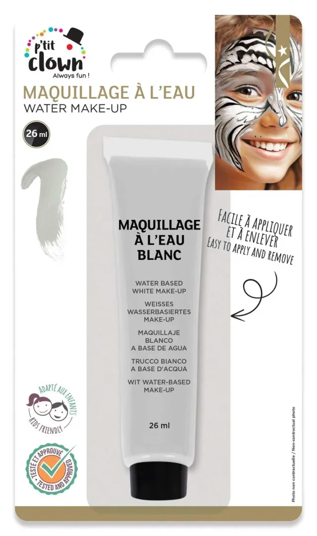 P'tit Clown re81780 trucco bianco stick con pennello
