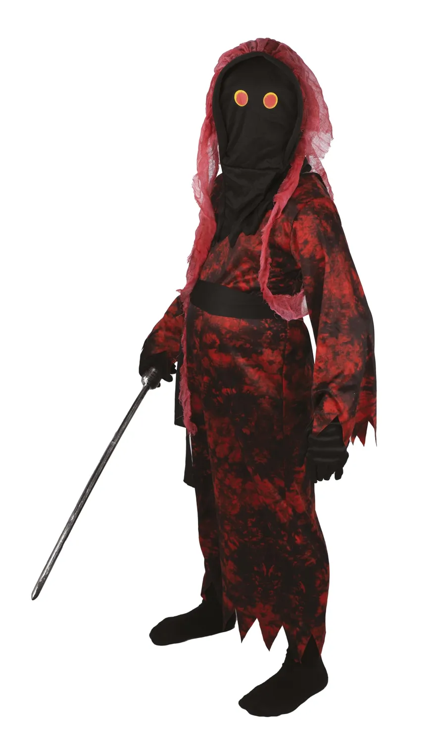 P'tit Clown Diavolo costume bambino rosso 10/12 anni Halloween
