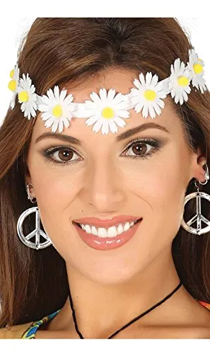 Fiestas Guirca Corona Margherite Bianche corona fiori hippie