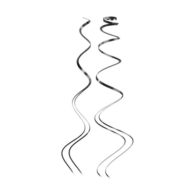 P'tit Clown Re22589 spirali metalliche argento 12 pezzi