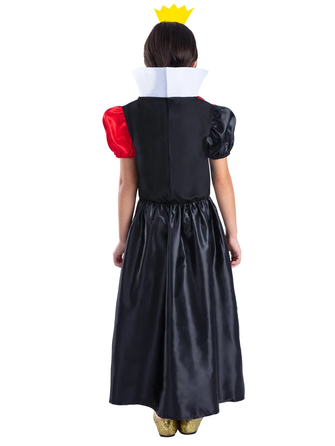 Smiffys Queen of Hearts costume bambina 7-9 anni con coroncina