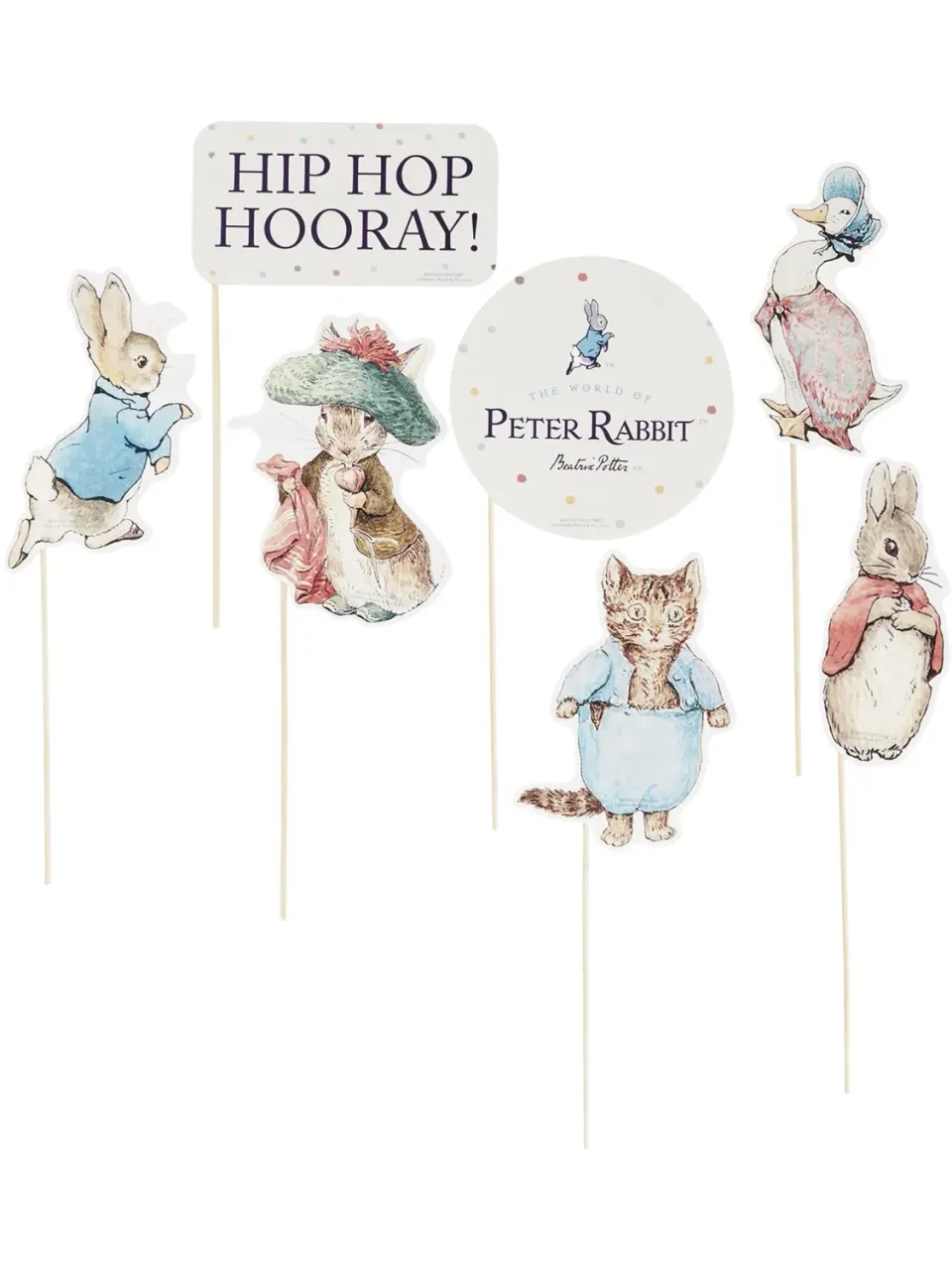 Smiffys Peter Rabbit Props Foto Festa 7 Pezzi Cartone