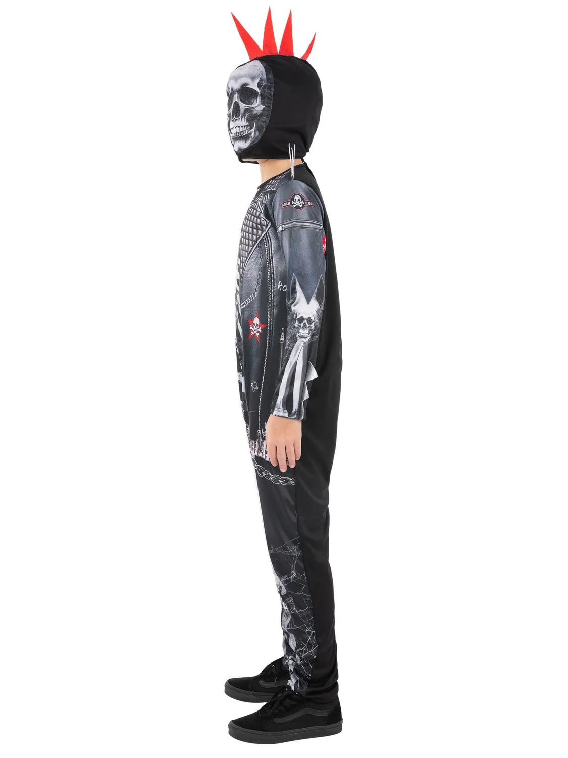 Smiffys Punk Skeleton costume scheletro bimbo 7-9 anni