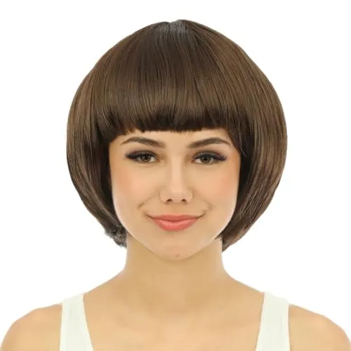 P'tit Clown 60600 Cabaret parrucca marrone taglia unica