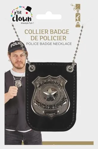 P'tit Clown 10433 collana polizia accessorio costume