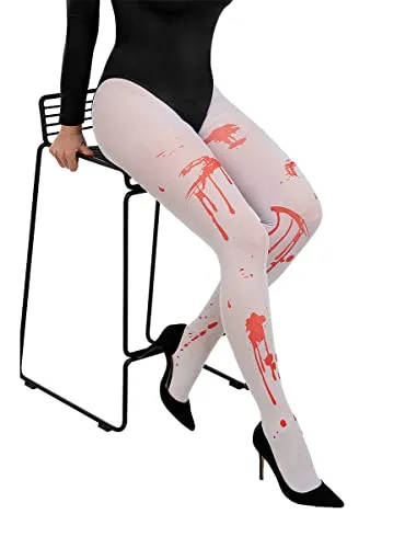 Funidelia Zombie collant donna bianco insanguinato