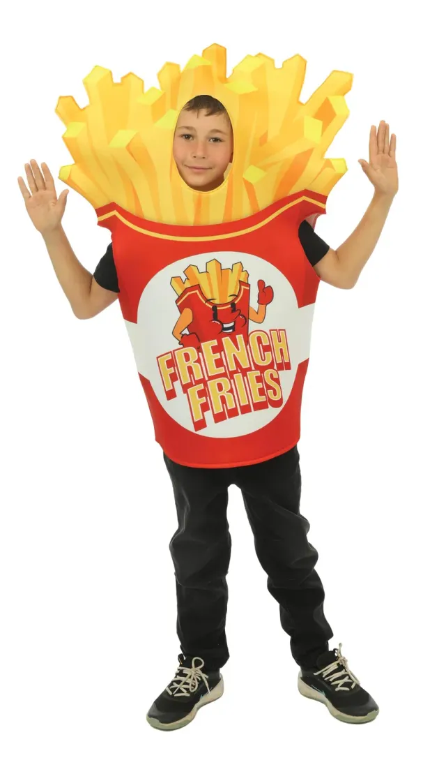 P'tit Clown costume patatine fritte bambino taglia unica