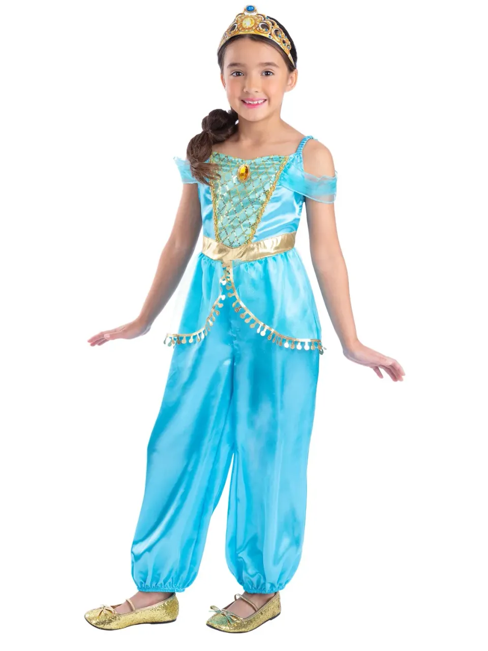 Smiffys Arabian Princess costume bambina turchese tiara