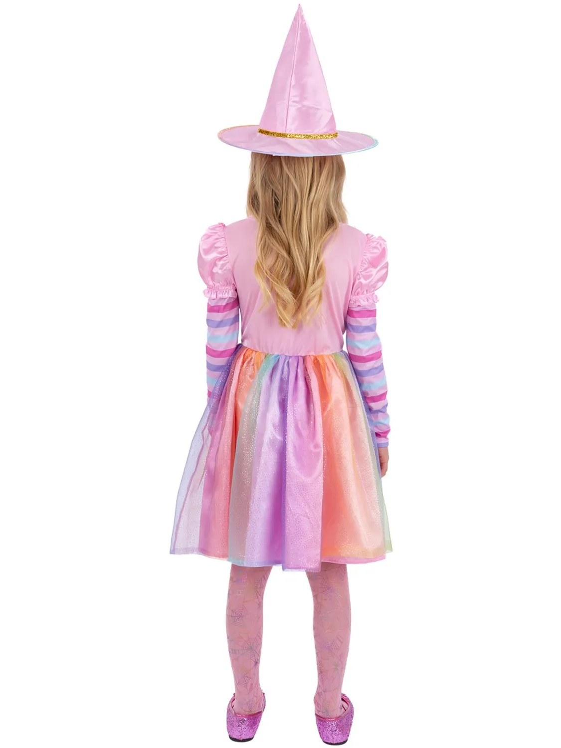Smiffys Strega Arcobaleno Costume Bambina 7-9 Anni