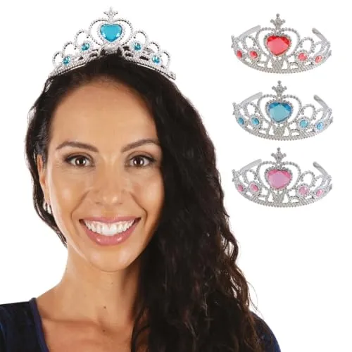 P'tit Clown tiara principessa plastica assortita