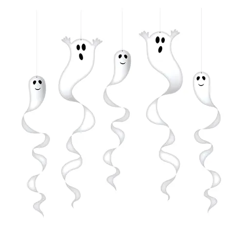 P'tit Clown Spirale Halloween decorazione fantasmi 5 pezzi