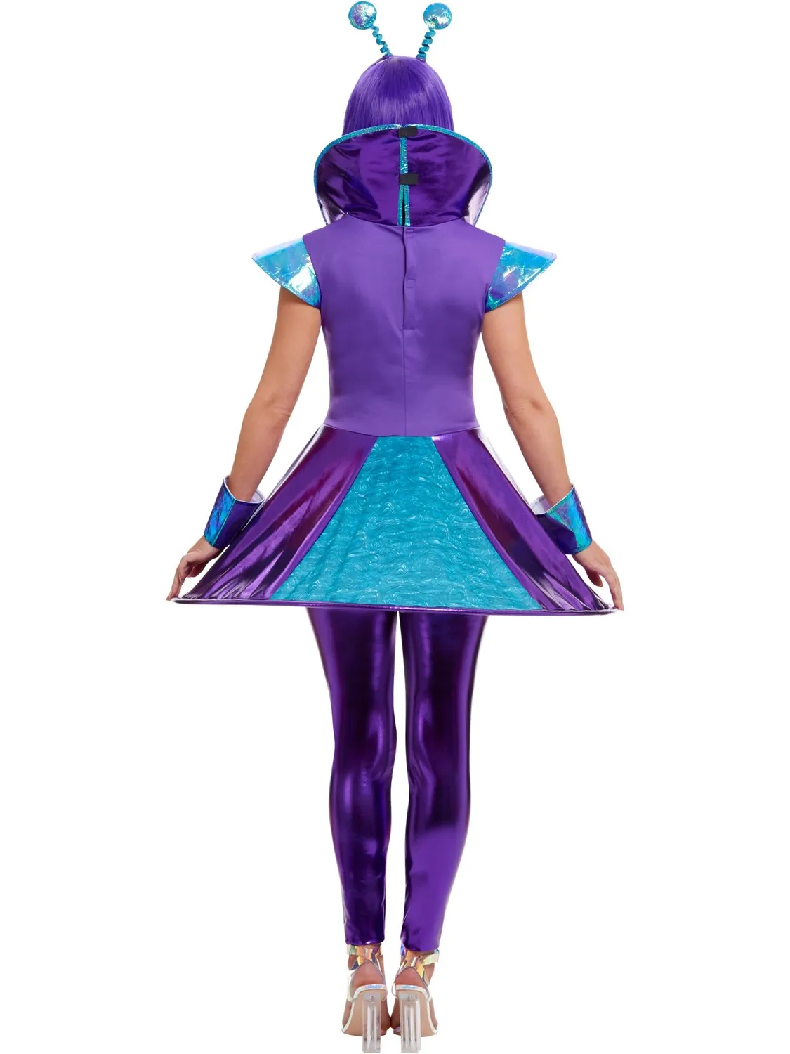 Smiffys Alien Lady 51041 costume aliena viola taglia M