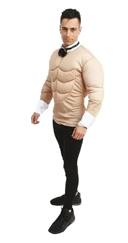 P'tit Clown Monsieur Muscles costume bodybuilder taglia unica