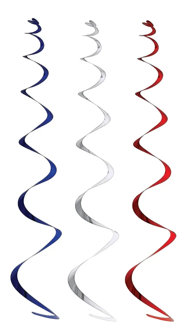 P'tit Clown 22400 Spirali Blu Bianco Rosso Set 6 Pezzi