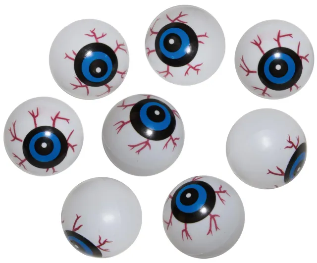 P'tit Clown occhi finti Halloween insanguinati 3 cm 8 pezzi