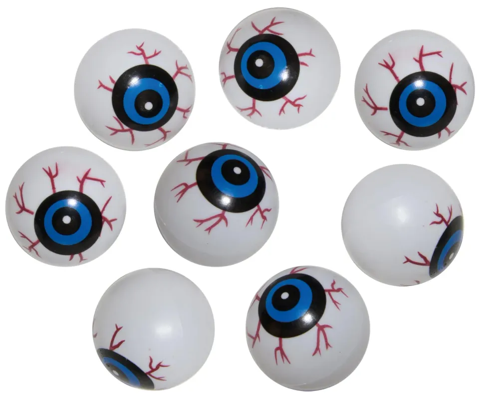 P'tit Clown occhi finti Halloween insanguinati 3 cm 8 pezzi
