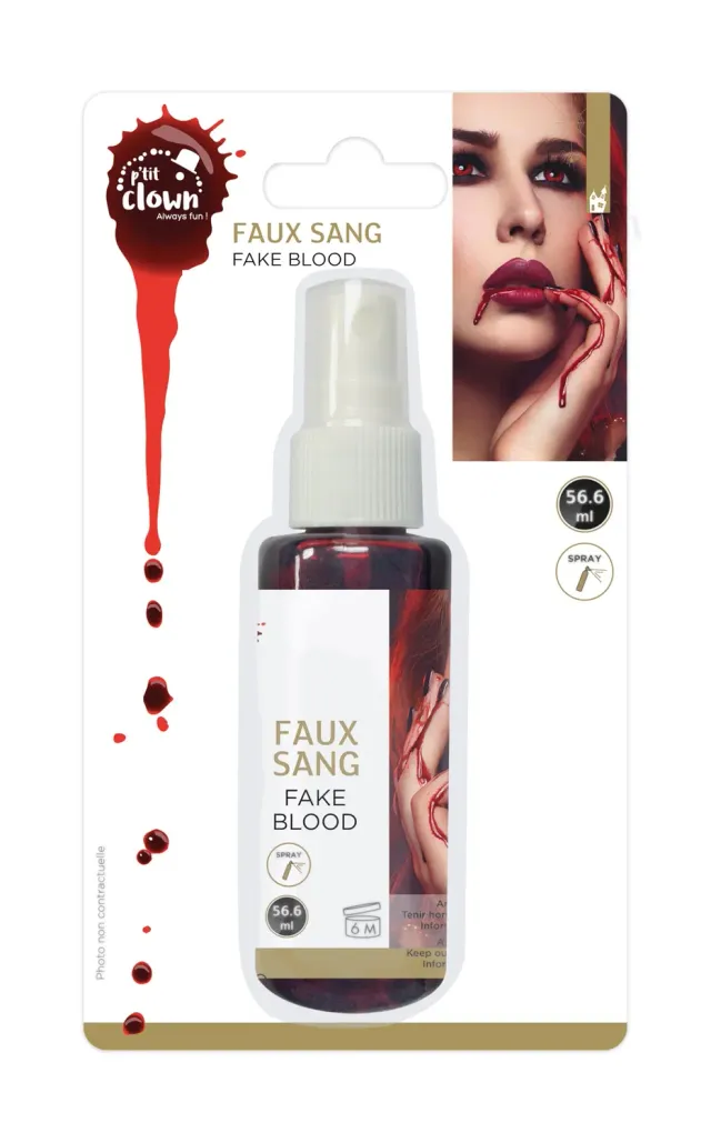 P'tit Clown sangue spray 56,6 ml effetto ferite Halloween
