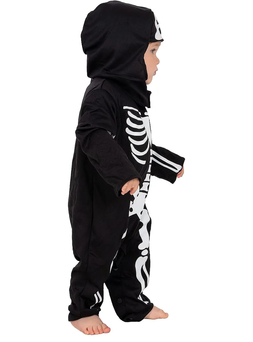 Funidelia Costume da Scheletro Bebè 0-6 Mesi Nero