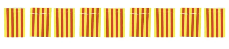Fiestas Guirca Ghirlanda Bandiere Giallo Rosso 50 m